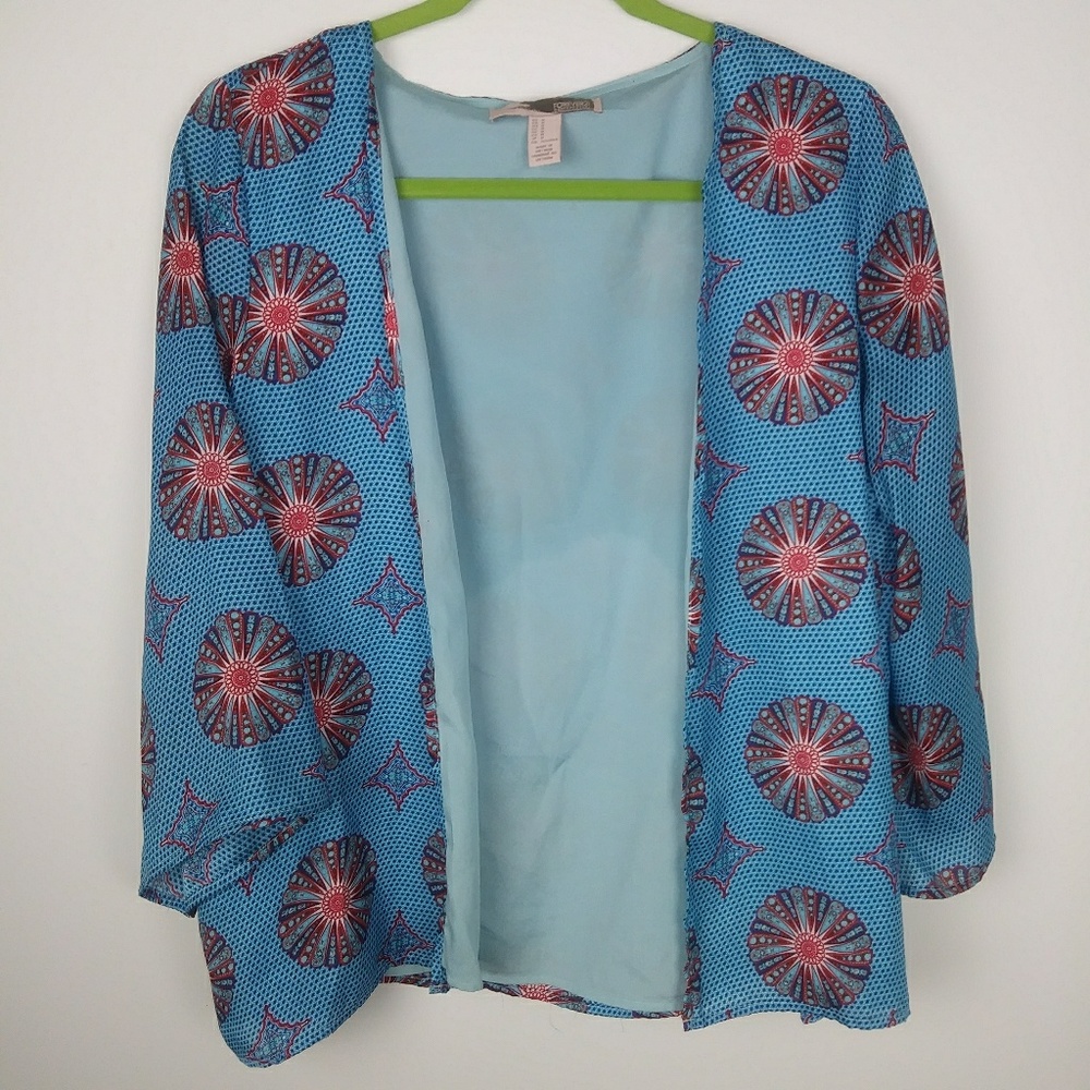 Fun Print Kimono Sweater Forever 21 Women's Size M